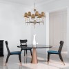 SOSPENSIONE 8162/8  TEAK/B./NK P.TORTORA Giuno : 8162/8 : 1